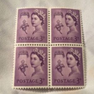 Queen Elizabeth II Her Majesty's Postage Stamp 3d Vintage